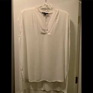 ELOQUII NWT white v-neck sheer tunic size 14